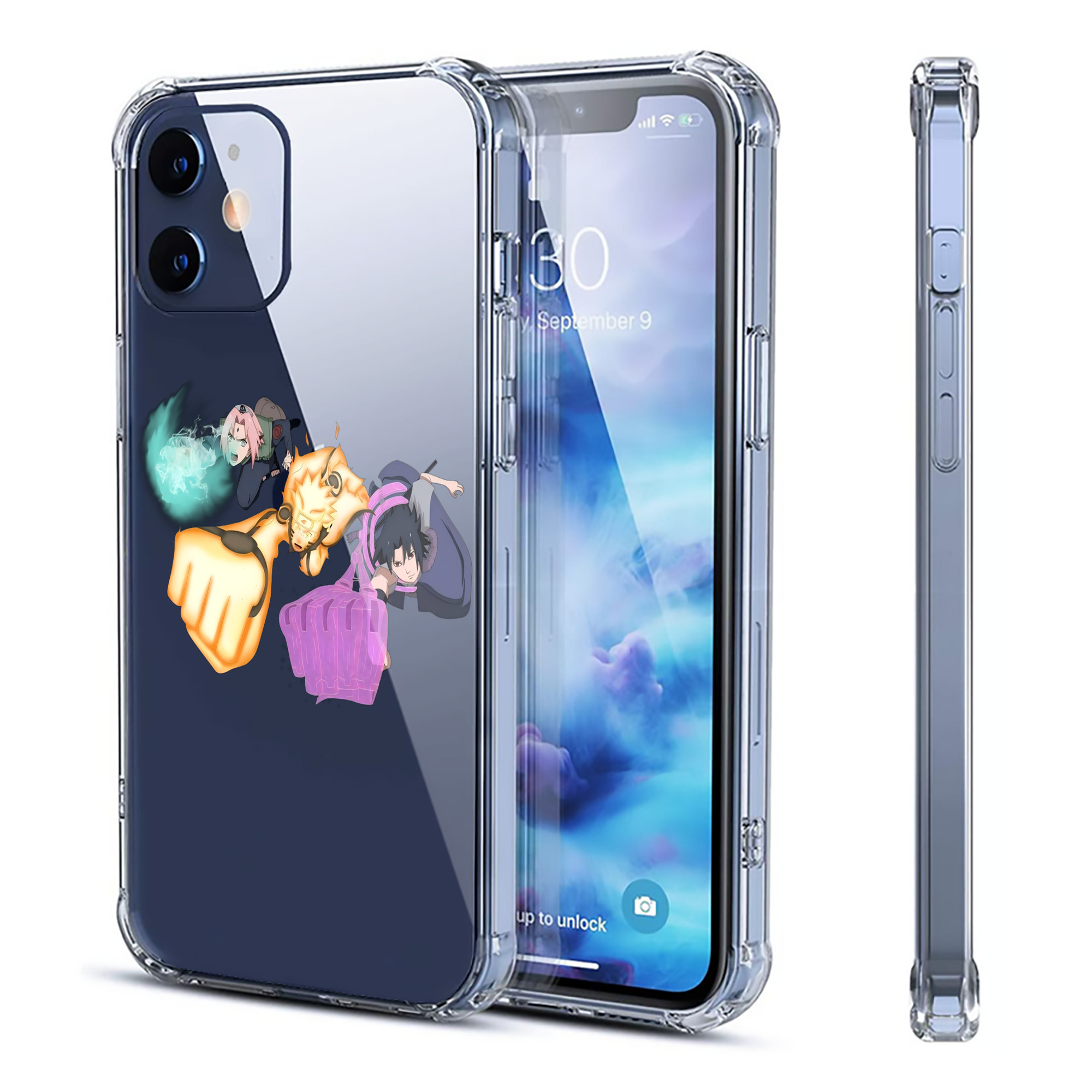 （画像用） NARUTO -ナルト- うずまき ナルト Uzumaki Naruto 【iPhone 12シリーズ対応】透明スマホケース（クリアソフトケース）